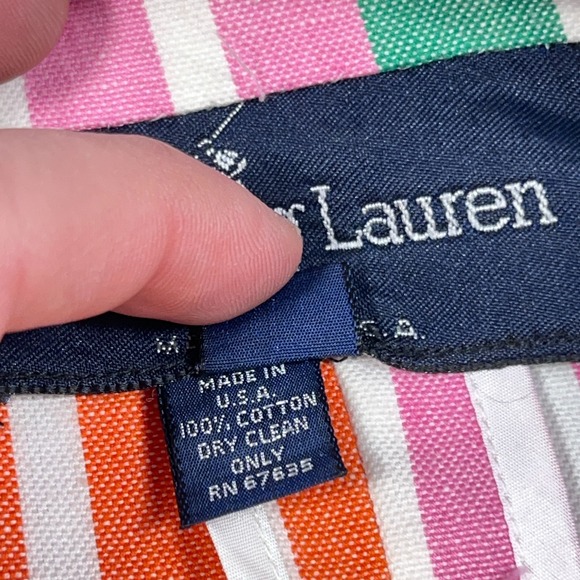 Vintage Ralph Lauren Jacket Women 10 Blazer Sport Coat 80s 90s Multi Rainbow Fun - Picture 4 of 15